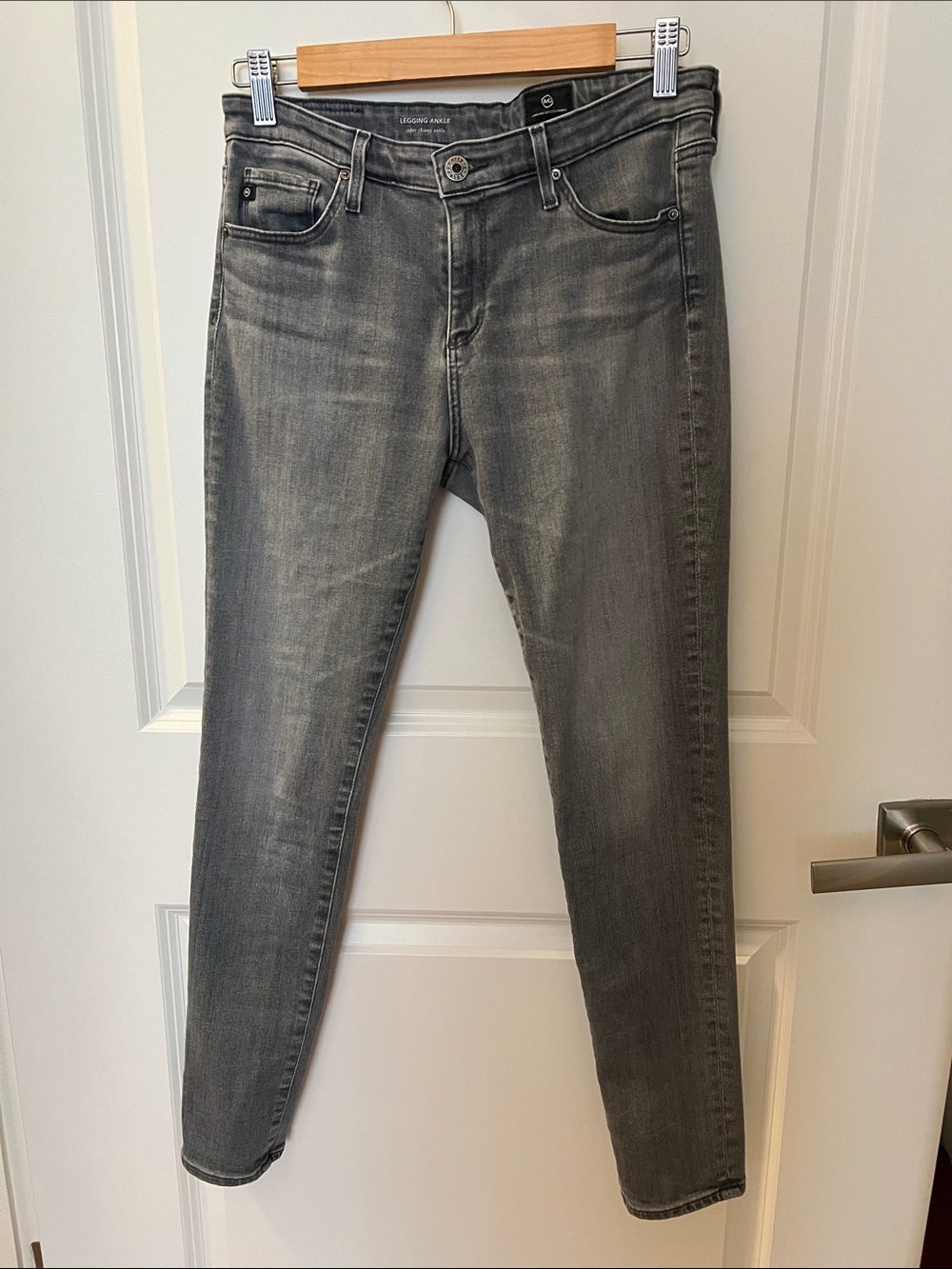 AG Gray skinny jeans